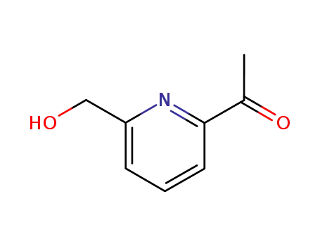 Molecular Structure of 135450-43-0 (Ethanone, 1-[6-(hydroxymethyl)-2-pyridinyl]- (9CI))