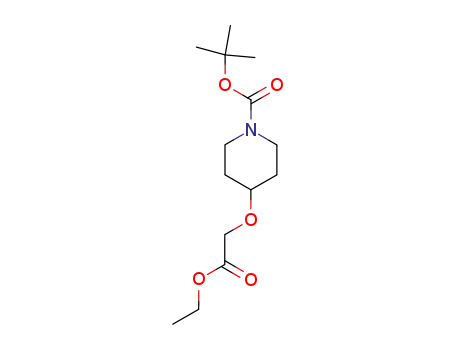 Molecular Structure of 189889-45-0 (1-Boc-4-ethoxycarbonylmethoxypiperidine)