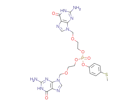 bis<2-(guanin-9-ylmethoxy)ethyl> 4-(methylthio)phenyl phosphate