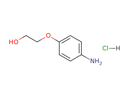 Molecular Structure of 61886-41-7 (2-(4-aminophenoxy)ethanol hydrochloride (1:1))