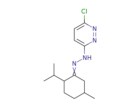 3(2H)-Pyridazinone, 6-chloro-,[5-methyl-2-(1-methylethyl)cyclohexylidene]hydrazone