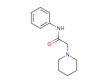 Molecular Structure of 4671-97-0 (N-phenyl-2-(piperidin-1-yl)acetamide)