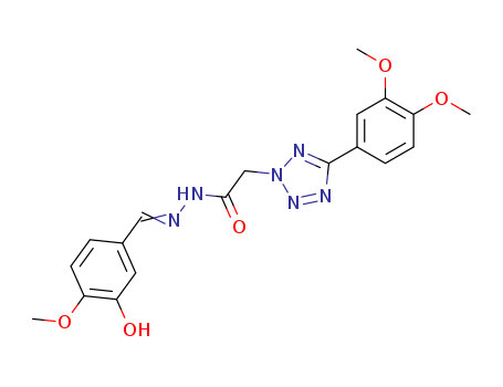 2H-Tetrazole-2-acetic acid, 5-(3,4-dimethoxyphenyl)-,2-[(3-hydroxy-4-methoxyphenyl)methylene]hydrazide