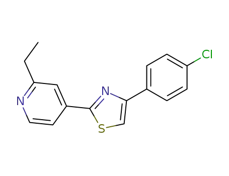 4-(4-chlorophenyl)-2-(ethylpyridin-4-yl)thiazole