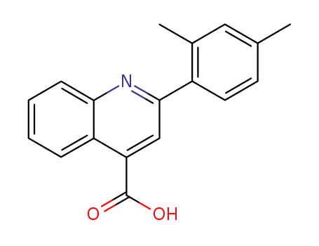 Molecular Structure of 5466-33-1 (2-(2,4-dimethylphenyl)quinoline-4-carboxylic acid)