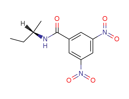 Molecular Structure of 85922-27-6 (Benzamide, N-(1-methylpropyl)-3,5-dinitro-, (S)-)