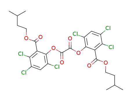 Molecular Structure of 71527-73-6 (Bis(2,4,5-trichloro-6-i-pentoxycarbonylphenyl) oxalate)