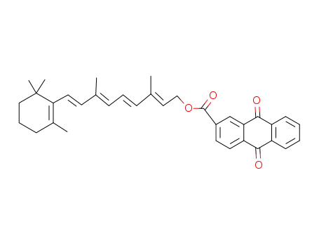Molecular Structure of 107892-29-5 (<i>O</i>-(9.10-dioxo-9.10-dihydro-anthracenecarbonyl-<sup>(2)</sup>)-<i>all-trans</i>-retinol)