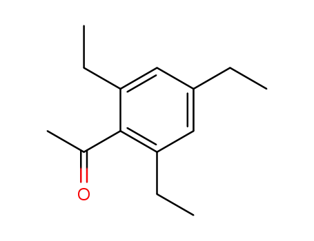 Molecular Structure of 3766-68-5 (1-(2,4,6-triethylphenyl)ethanone))