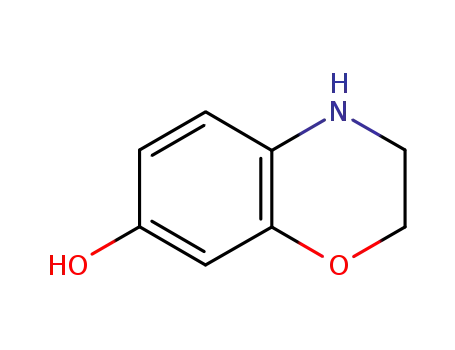 Molecular Structure of 104535-37-7 (3,4-DIHYDRO-2H-1,4-BENZOXAZIN-7-OL)