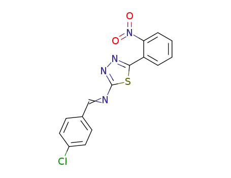 (4-chloro-benzylidene)-[5-(2-nitro-phenyl)-[1,3,4]thiadiazol-2-yl]-amine