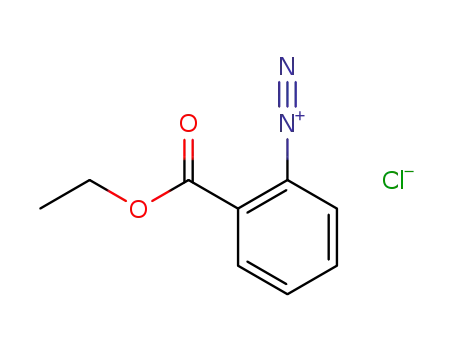 Molecular Structure of 2028-78-6 (Benzenediazonium, 2-(ethoxycarbonyl)-, chloride)