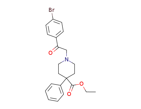 1-[2-(4-Bromo-phenyl)-2-oxo-ethyl]-4-phenyl-piperidine-4-carboxylic acid ethyl ester
