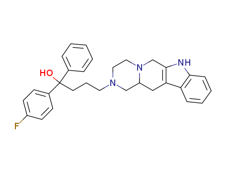 Pyrazino[1',2':1,6]pyrido[3,4-b]indole-2(1H)-butanol,a-(4-fluorophenyl)-3,4,6,7,12,12a-hexahydro-a-phenyl-