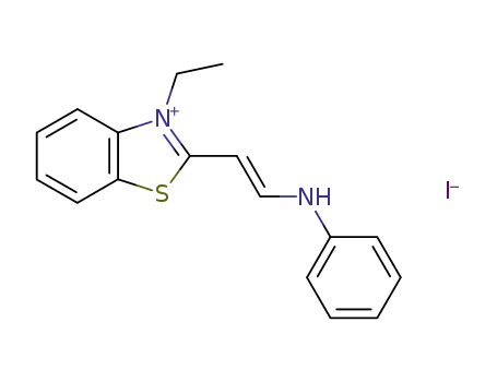 Molecular Structure of 60126-86-5 (3-Ethyl-2-[2-(phenylamino)ethenyl]benzothiazolium iodide)