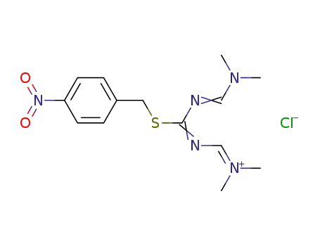 [3-[1-Dimethylamino-meth-(E)-ylidene]-2-(4-nitro-benzyl)-isothioureidomethylene]-dimethyl-ammonium; chloride