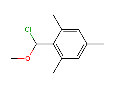 Molecular Structure of 109755-77-3 (Benzene, 2-(chloromethoxymethyl)-1,3,5-trimethyl-)