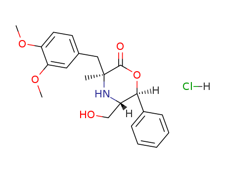 2-Morpholinone,3-[(3,4-dimethoxyphenyl)methyl]-5-(hydroxymethyl)-3-methyl-6-phenyl-,hydrochloride, [3S-(3a,5b,6a)]- (9CI)