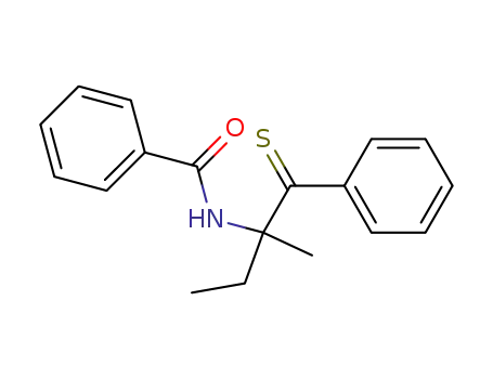 Molecular Structure of 89873-92-7 (Benzamide, N-[1-methyl-1-(phenylthioxomethyl)propyl]-)