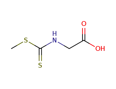Molecular Structure of 40520-04-5 (N-[(methylsulfanyl)carbonothioyl]glycine)