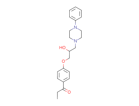 1-Propanone,1-[4-[2-hydroxy-3-(4-phenyl-1-piperazinyl)propoxy]phenyl]-