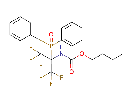 Carbamic acid, (1-(diphenylphosphinyl)-2,2,2-trifluoro-1-(trifluoromethyl)ethyl)-, butyl ester