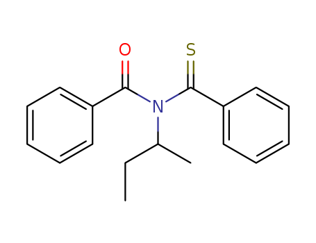 Molecular Structure of 89873-86-9 (Benzamide, N-(1-methylpropyl)-N-(phenylthioxomethyl)-)