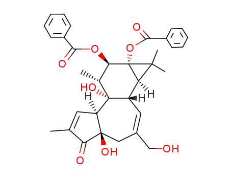 Molecular Structure of 25405-85-0 (PHORBOL 12,13-DIBENZOATE)