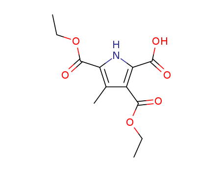 3,5-bis(ethoxycarbonyl)-4-methyl-1H-pyrrole-2-carboxylic acid cas  37789-75-6