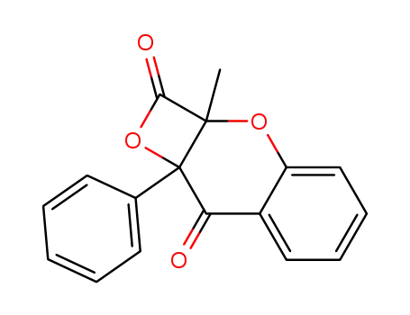 Oxeto[3,2-b][1]benzopyran-2,8-dione,
2a,8a-dihydro-2a-methyl-8a-phenyl-