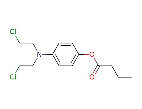 Molecular Structure of 83626-90-8 ([4-[bis(2-chloroethyl)amino]phenyl] butanoate)