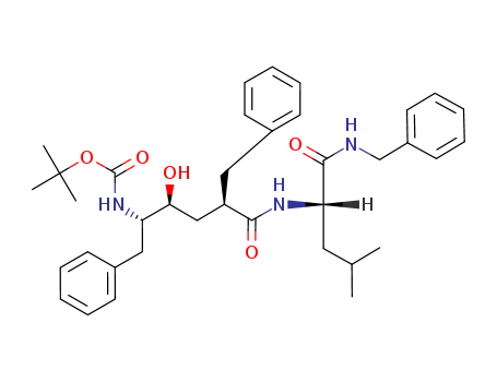 98818-68-9,N-benzyl-N~2~-{(2R,4S,5S)-2-benzyl-5-[(tert-butoxycarbonyl)amino]-4-hydroxy-6-phenylhexanoyl}-L-leucinamide,