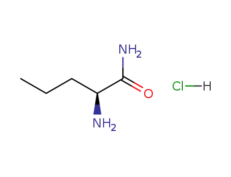 Molecular Structure of 101925-47-7 (H-NVA-NH2 HCL)