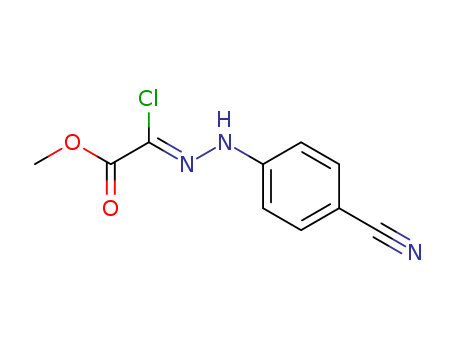 Acetic acid,2-chloro-2-[2-(4-cyanophenyl)hydrazinylidene]-, methyl ester