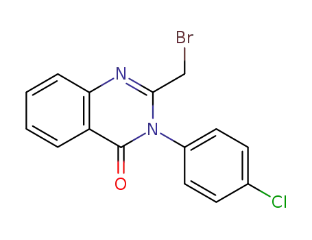 Molecular Structure of 61554-51-6 (4(3H)-Quinazolinone, 2-(bromomethyl)-3-(4-chlorophenyl)-)