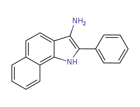 Molecular Structure of 105492-09-9 (1H-Benz[g]indol-3-amine, 2-phenyl-)