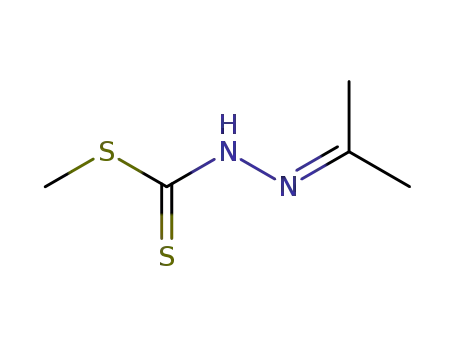 Molecular Structure of 27268-57-1 (METHYL 2-(1-METHYLETHYLIDENE)HYDRAZINE-CARBODITHIOATE)