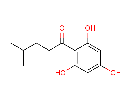 Molecular Structure of 2999-14-6 (1-Pentanone, 4-methyl-1-(2,4,6-trihydroxyphenyl)-)