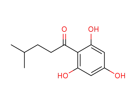 Molecular Structure of 2999-14-6 (1-Pentanone, 4-methyl-1-(2,4,6-trihydroxyphenyl)-)
