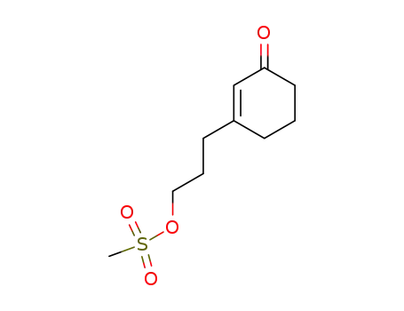 Molecular Structure of 61563-72-2 (2-Cyclohexen-1-one, 3-[3-[(methylsulfonyl)oxy]propyl]-)