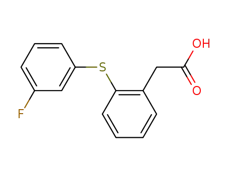 <2-(3-fluorophenylthio)phenyl>acetic acid