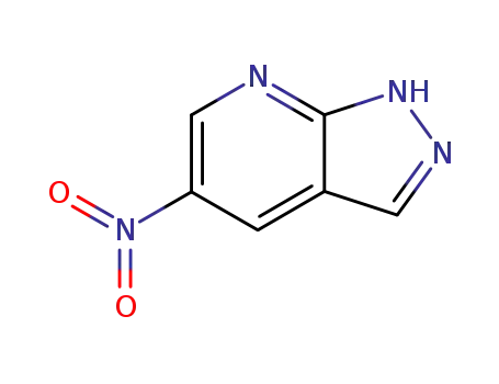 Molecular Structure of 63572-73-6 (5-Nitro-1H-pyrazolo[3,4-b]pyridine)