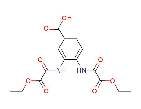 Molecular Structure of 869957-57-3 (Benzoic acid, 3,4-bis[(ethoxyoxoacetyl)amino]-)
