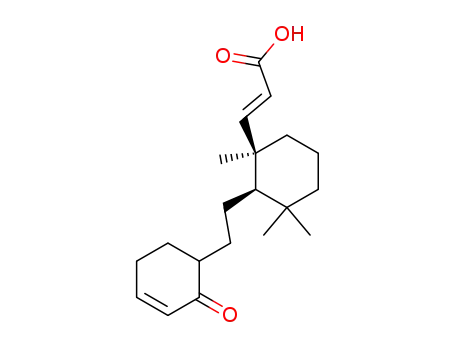 (+/-)-(1'RS,2'RS)-3-<1',3',3'-trimethyl-2'-<2-(2-oxocyclohex-3-enyl)ethyl>cyclohexyl>prop-2(E)-enoic acid