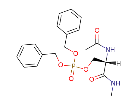 Phosphoric acid, 2-(acetylamino)-3-(methylamino)-3-oxopropyl
bis(phenylmethyl) ester, (S)-