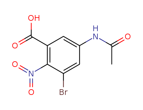 Benzoic acid,5-(acetylamino)-3-bromo-2-nitro-