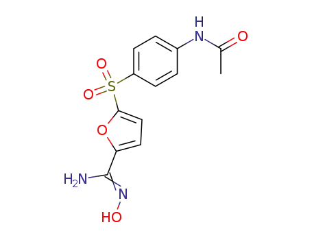 N-(4-((5-((Hydroxyamino)iminomethyl)-2-furanyl)sulfonyl)phenyl)acetamide