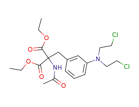 acetylamino-{3-[bis-(2-chloro-ethyl)-amino]-benzyl}-malonic acid diethyl ester