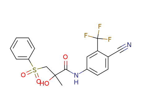 Propanamide,
N-[4-cyano-3-(trifluoromethyl)phenyl]-2-hydroxy-2-methyl-3-(phenylsulfon
yl)-