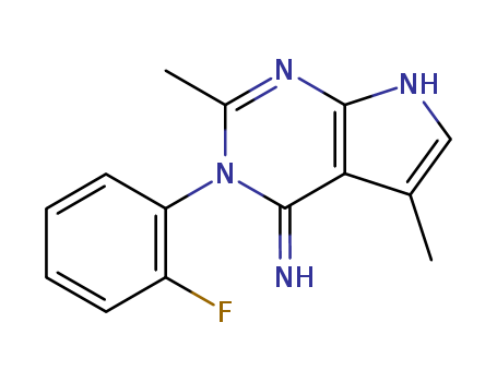 88366-14-7,3-(2-fluorophenyl)-2,5-dimethyl-3H-pyrrolo[2,3-d]pyrimidin-4-amine,